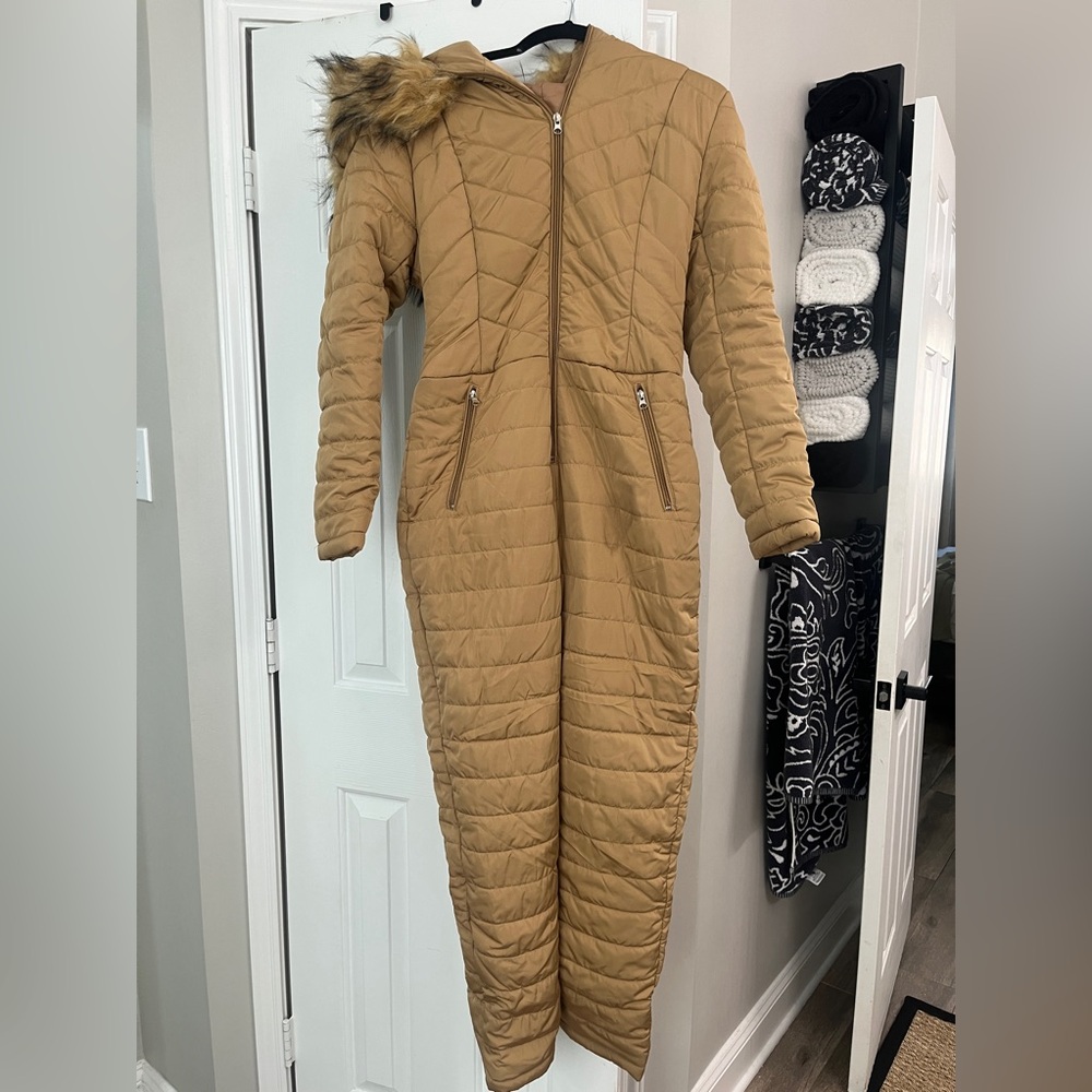 Ski Suit - Size: Small - Color: Tan